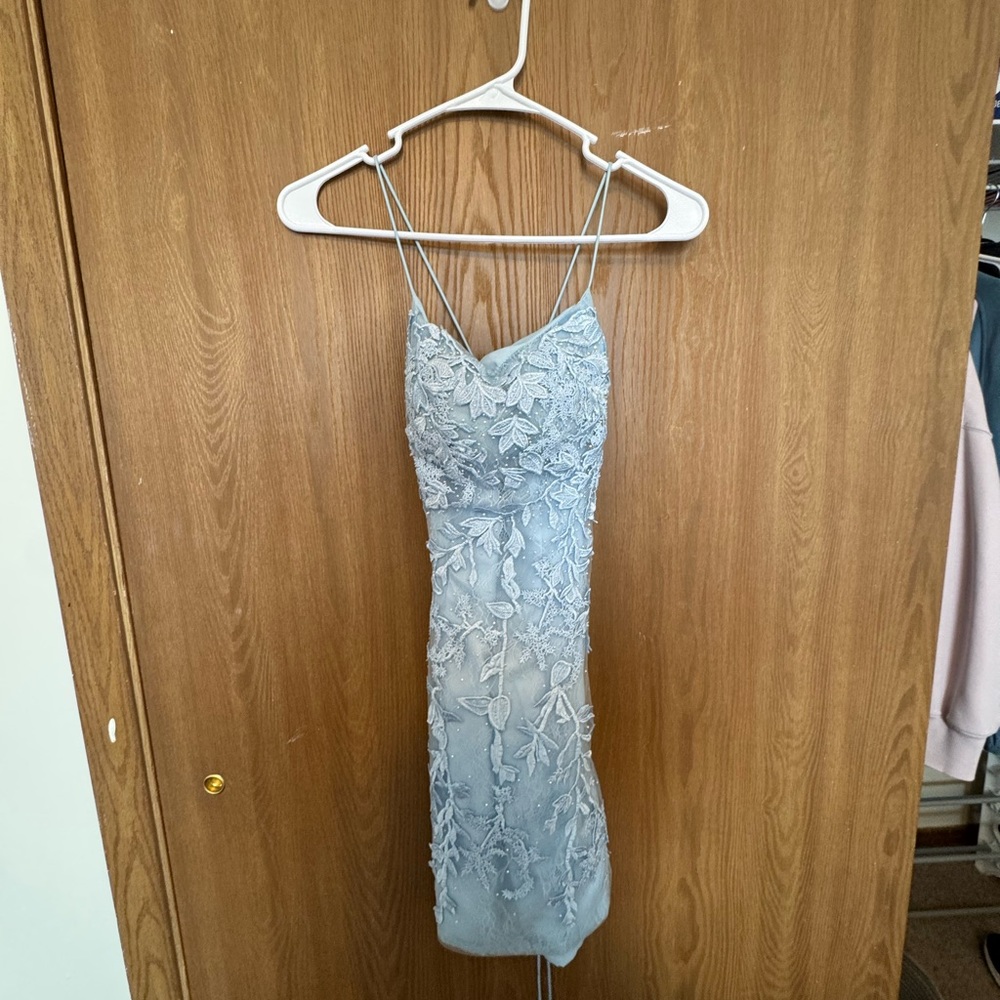 Light Blue Lace Dress